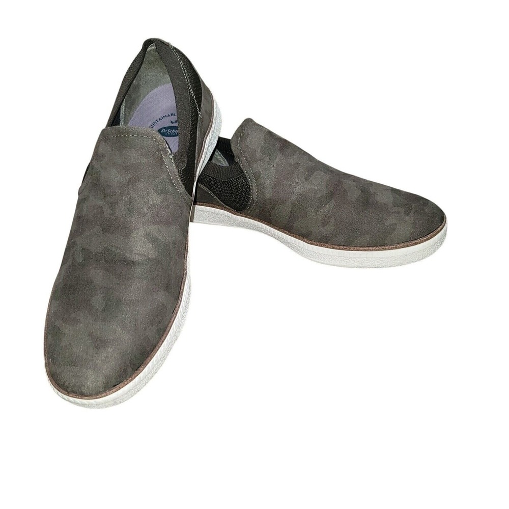 Dr Scholls Women's 11 Green Camo Slip On Comfort Shoe Sneaker‎ Seeing Stars Y2K